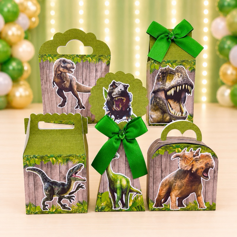 Kit Festa Jurassic Park Dinossauro Caixinhas para festa infantis lembrancinhas de aniversario mimos decoração personaliz
