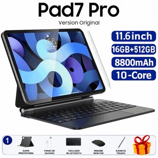 Tablet Pad7 Pro 16GB+512GB 11.6" 3.2K 144Hz Dual SIM Card 8800 mAh Android 15 WIFI 5G Tablets para jogos tablet Android