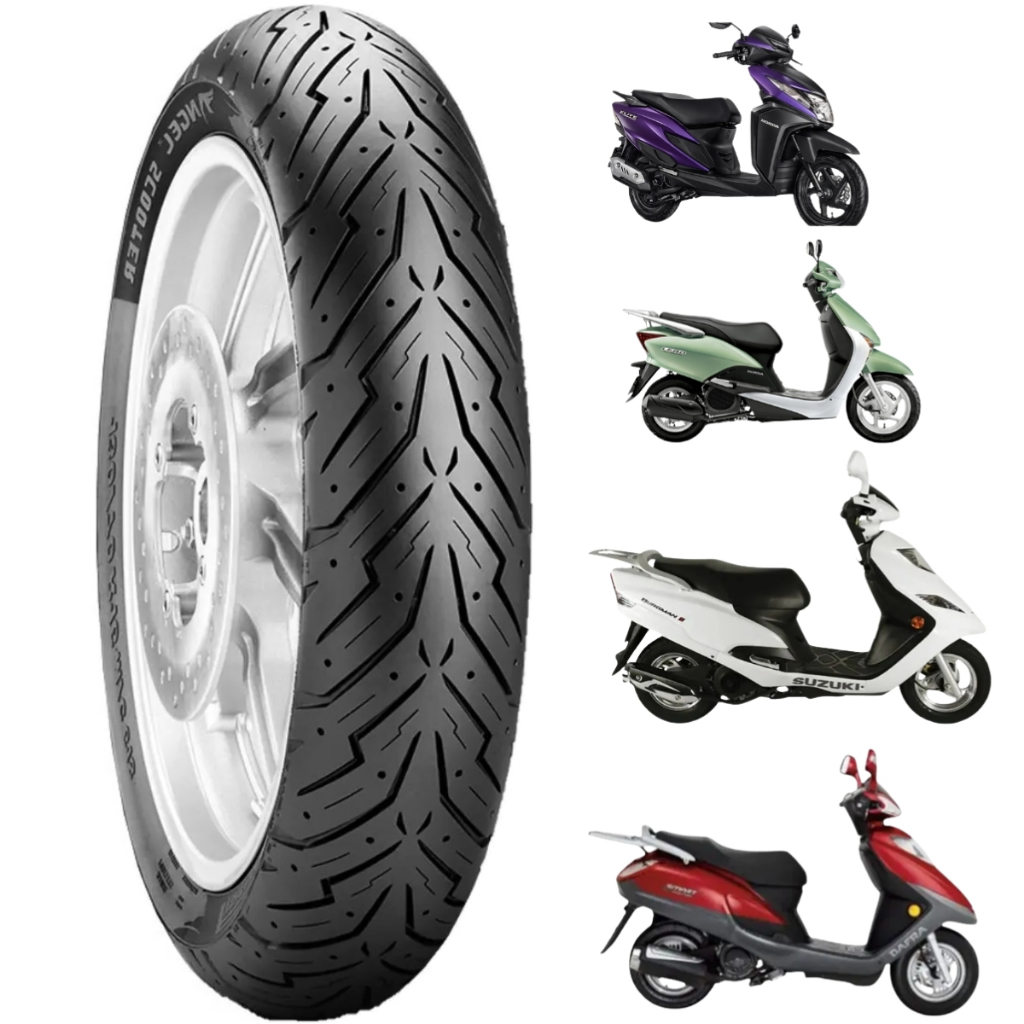 Pneu traseiro Pirelli 100/90-10 Angel Scooter Uso sem camara 56j Lead 110 Elite 125 Burgman 125i Lindy 125 VR150 Smart