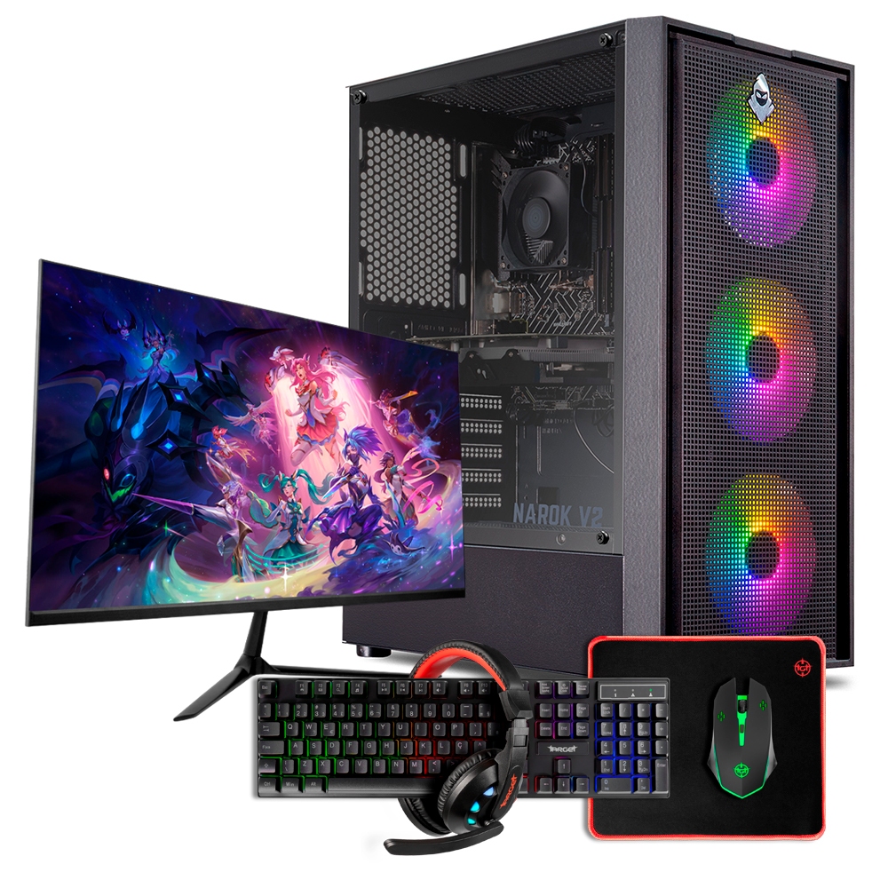 PC Gamer Forge, AMD Ryzen 5 8500G, 32GB DDR5, SSD M.2 500GB, 500W 80 Plus, Compl