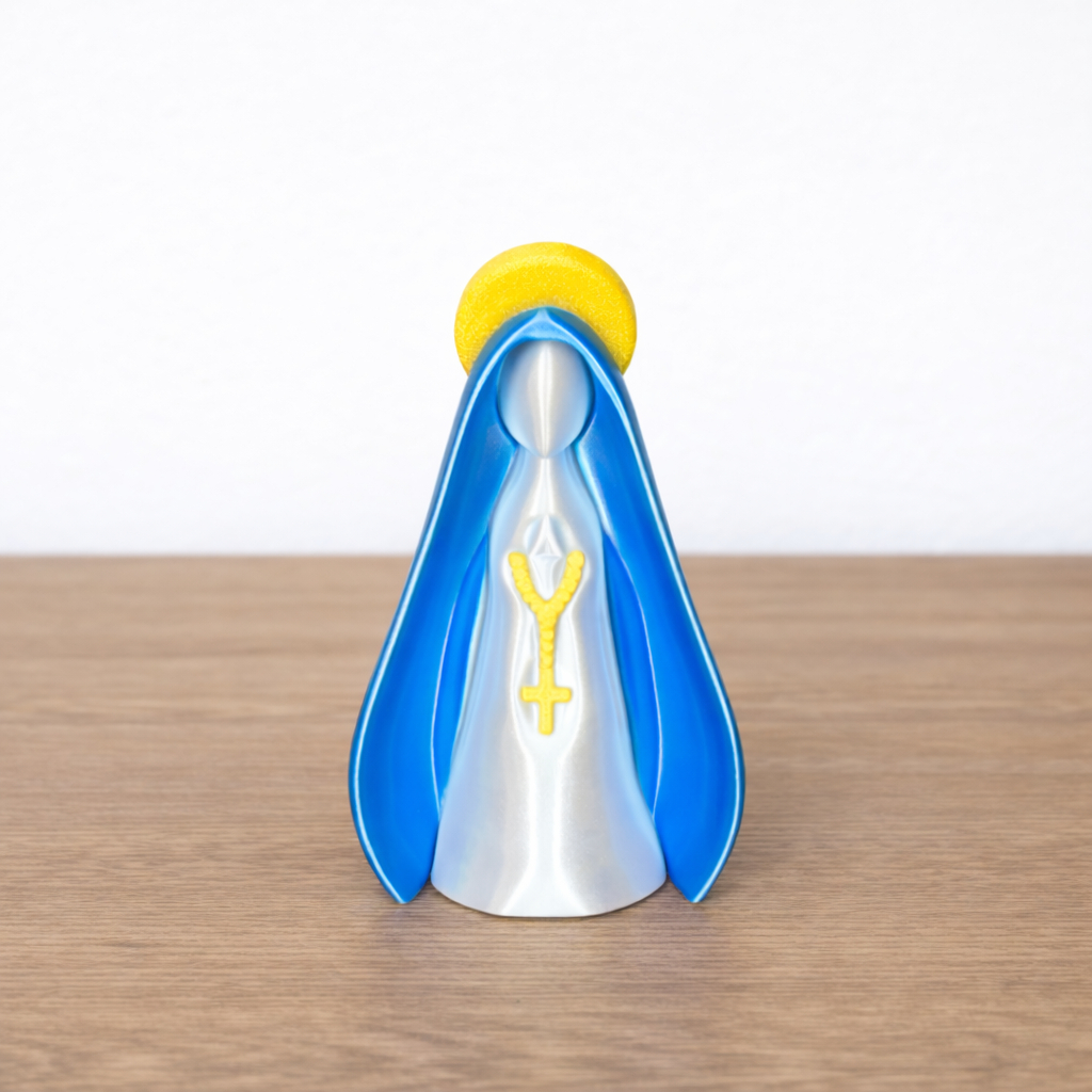 Imagem Nossa Senhora Aparecida Decorativa | Presente Católico | Decoração Religiosa 13 cm