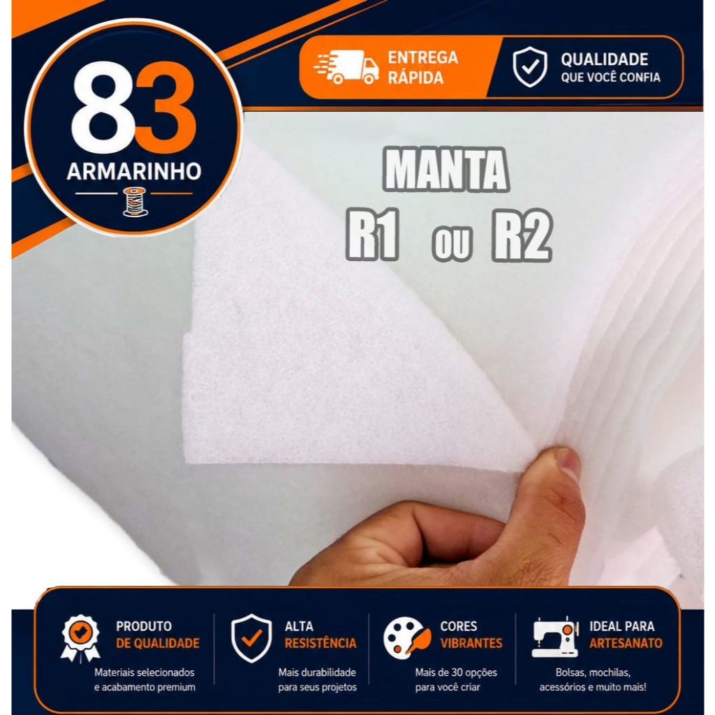 Manta R1 Cola um Lado e R2 Cola os Dois Lados