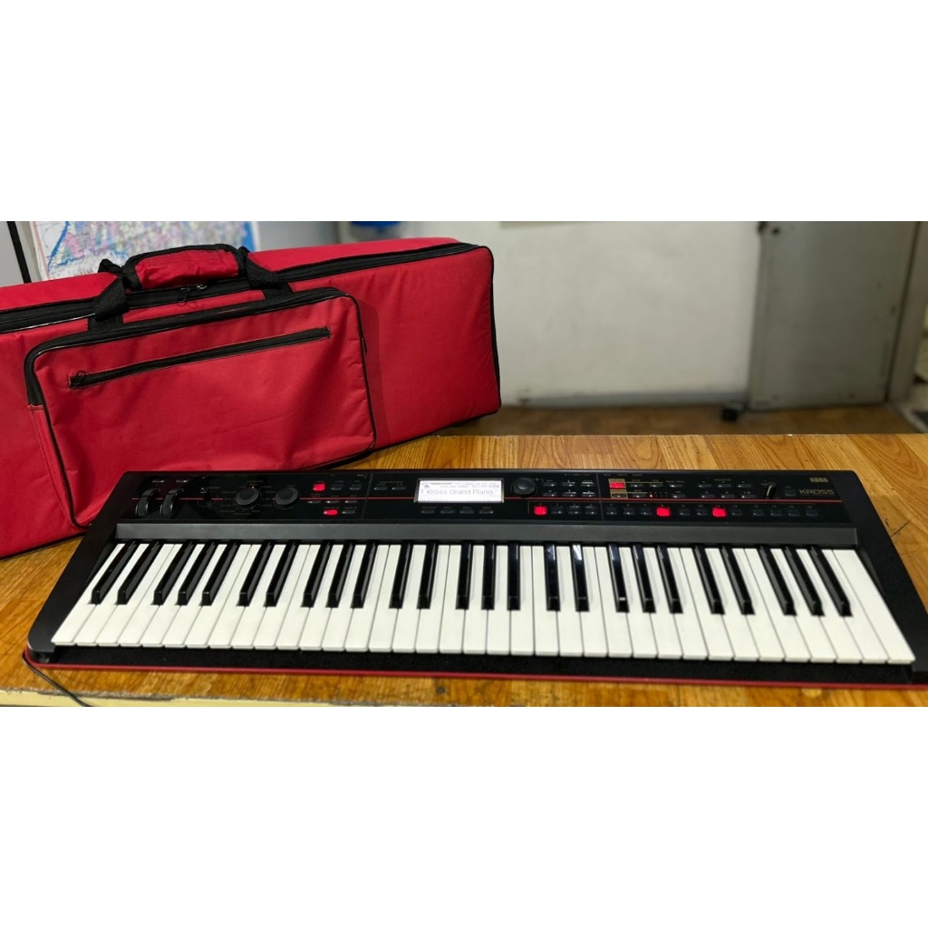 teclado korg kross 61 teclas sintetizador workstation c/ bag perfeito todo origi