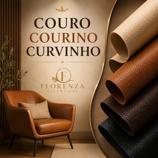 Tecido Couro Corino Curvinho Sintético PVC – 1 a 4 mts - Revestimento de Sofá, Cadeira, Puff, Madeira