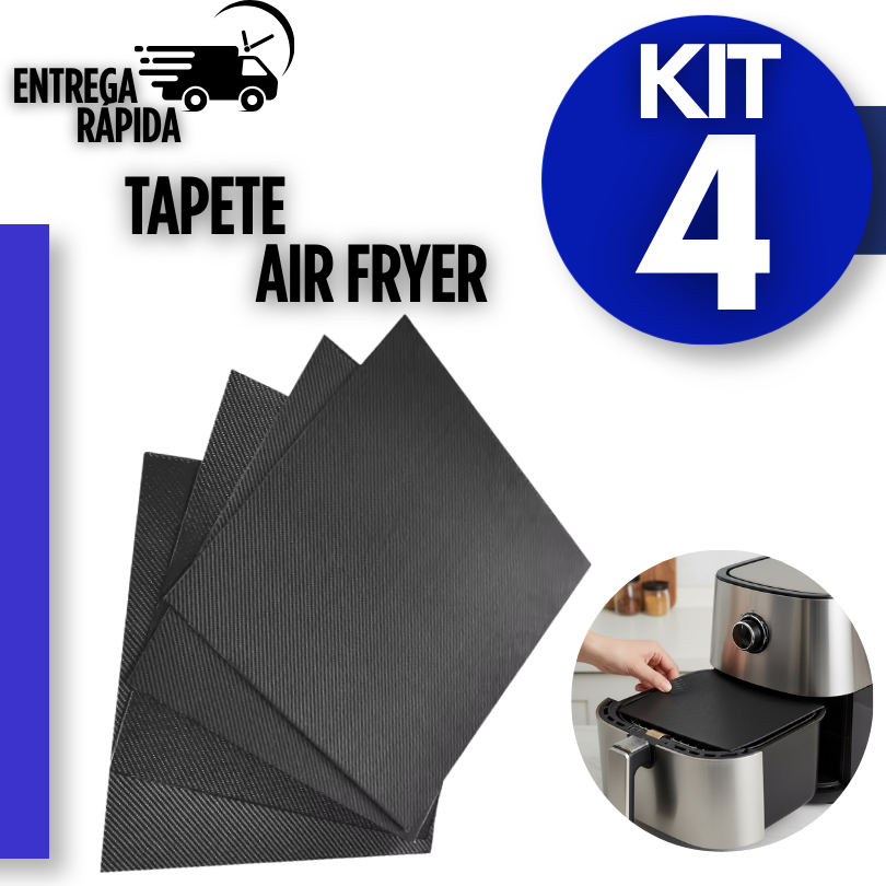 Tapete Antiaderente Multiuso para Grelha Air Fryer e FornoFryer e FornoCozimento