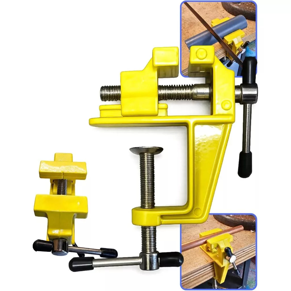 Mini Torno Morsa De Bancada Mesa Base Fixa Profissional OIVIDA original