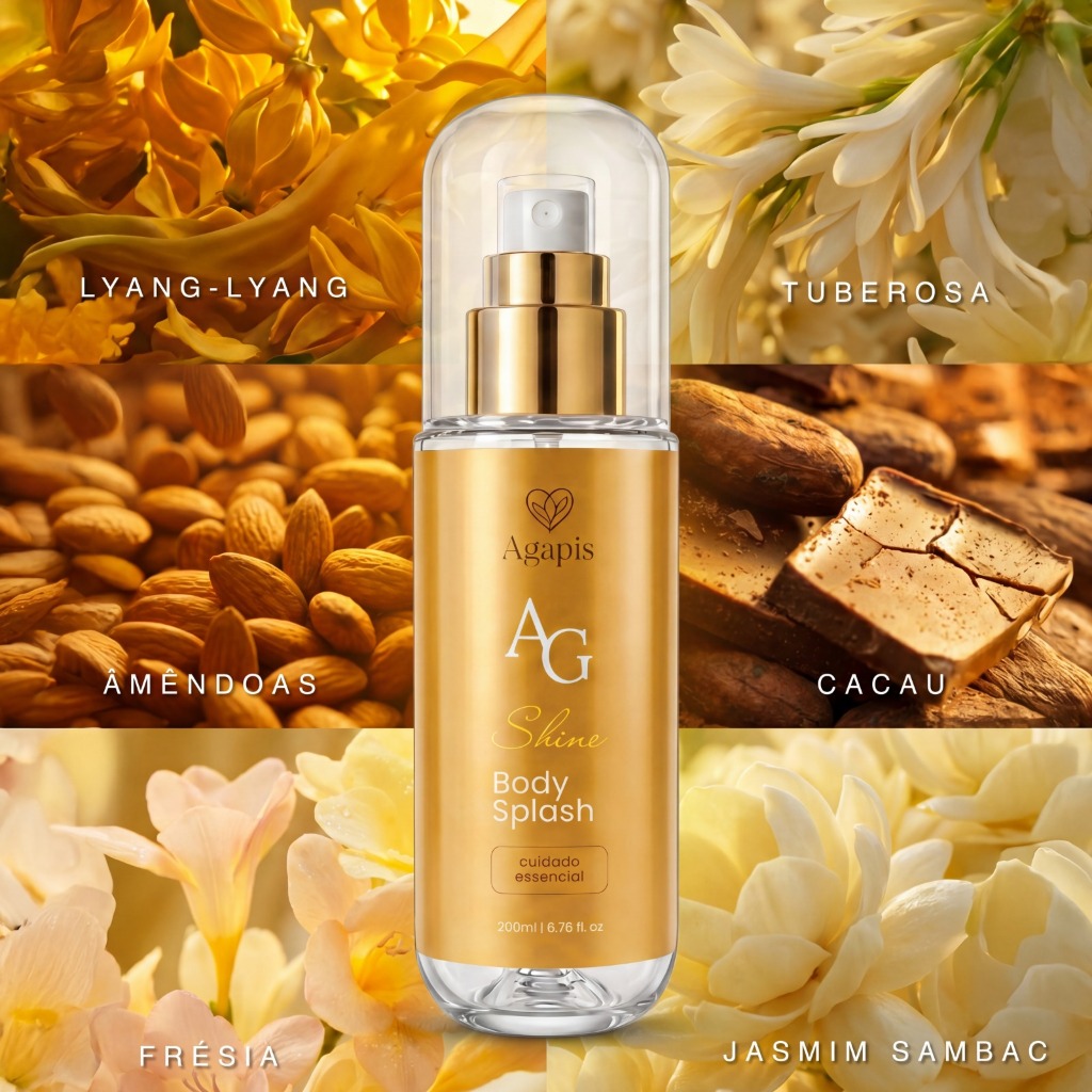 Perfume Feminino Body Splash Shine 200ml Desodorante Colônia Corporal Fragrância Feminina · foto 2