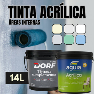 Tinta Acrílica 14l Varias Cores Premium Interior Facil Aplicação Acabamento Fosco águia Parede Teto