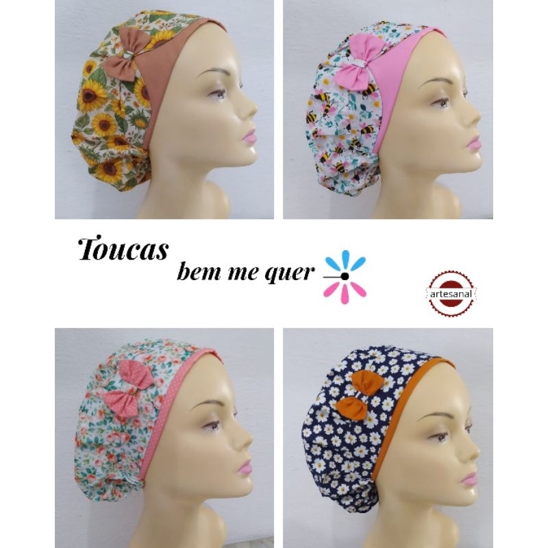 toucas de cozinha, culinária, tecido algodão.