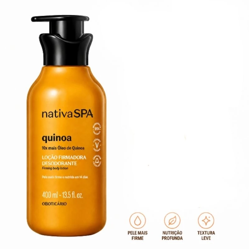 Loção Firmadora Desodorante Corporal Nativa SPA Quinoa 400ml
