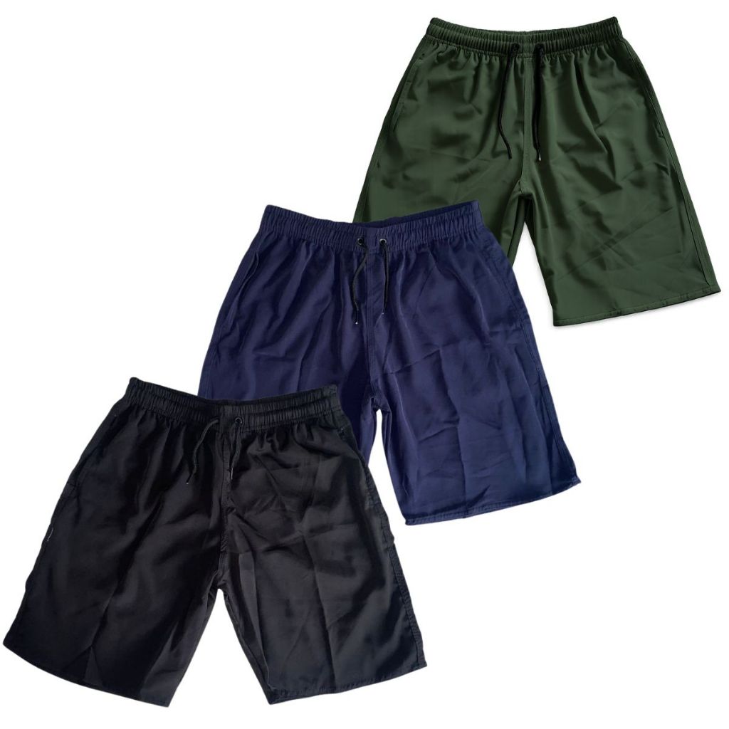 Kit 3 Bermuda Infantil Juvenil Tactel De Elastano Menino