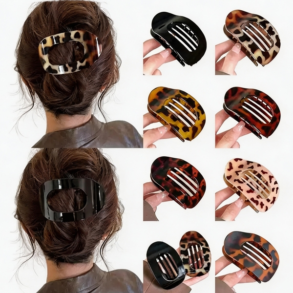 Presilha Onçado de abalone novo estilo,acessório de cabelo feminino de alta qualidade,presilha bico de pato,Cor Aleatóri