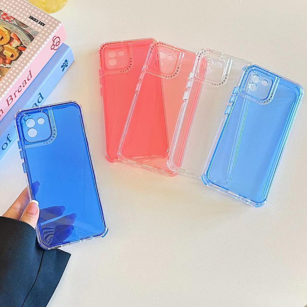 Capa Space 3ª Geração Transparente Colorido Para SAMSUNG A17 A07 A16 A15 A14 A13 A12 Proteção Anti-Choque da moda