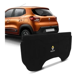 Tampão Bagagito Porta Malas Renault Kwid 2017 a 2024 Carpete Preto R-Acoustic