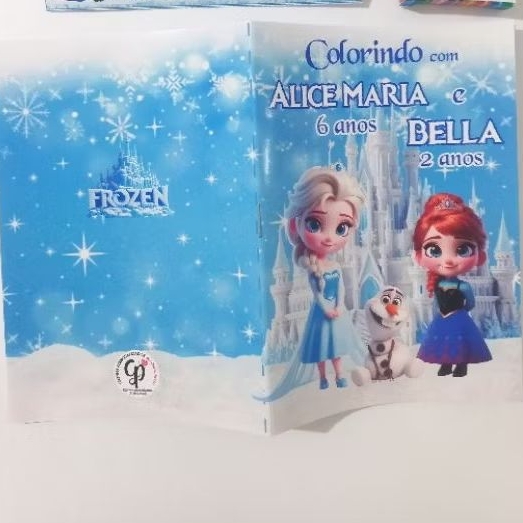 Revista de colorir Lembrancinha Personalizada / Aniversário / Livro de Colorir