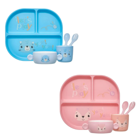 Kit Refeição Infantil Fisher-Price Com 5 Peças Original Para Bebês - Pacific