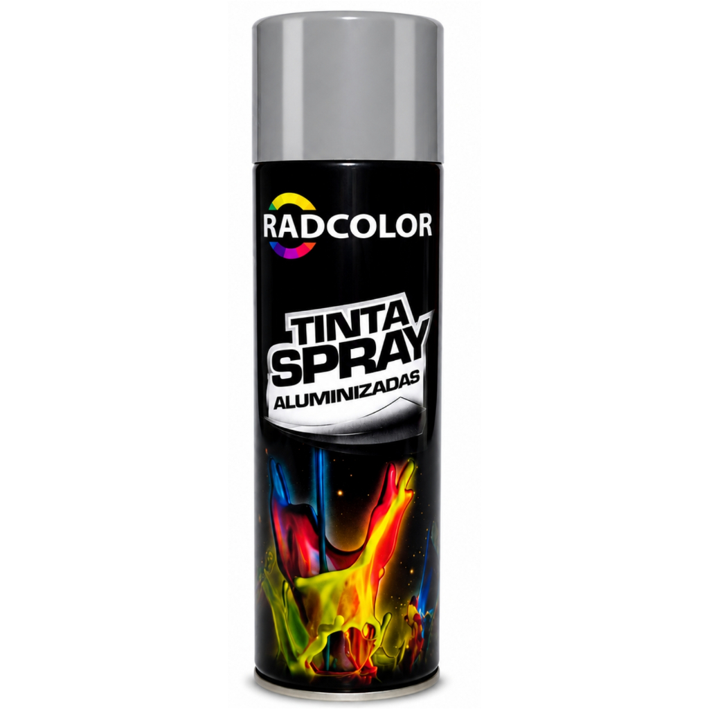Tinta Spray Cinza Placa Uso Geral Radcolor 400ml RC2109