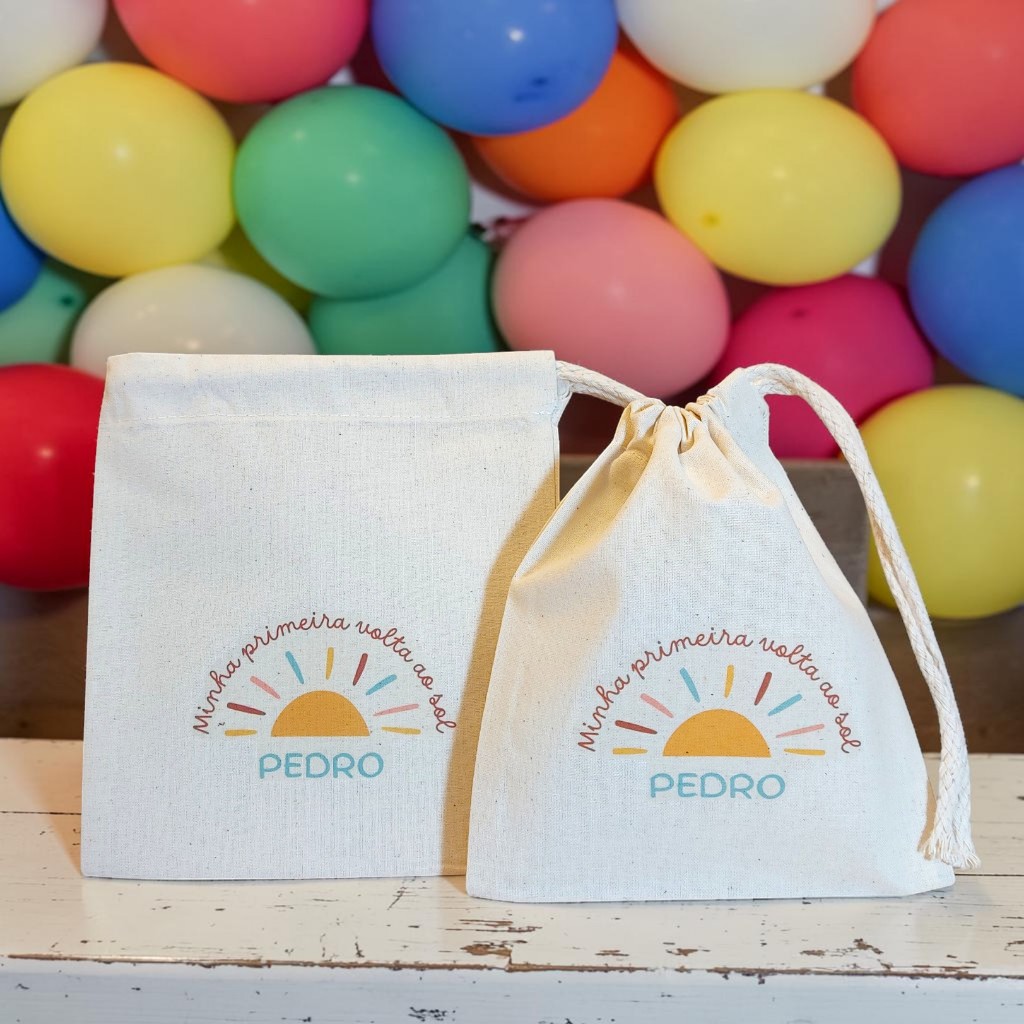 10+ Saco Surpresa Primeira Volta ao Sol - Lembrancinha Personalizada de Aniversário Infantil