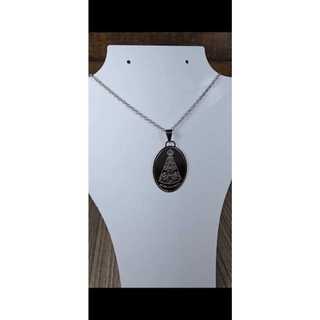 COLAR NOSSA SENHORA APARECIDA COM MEDALHA EM AÇO INOX | COLAR RELIGIOSO
