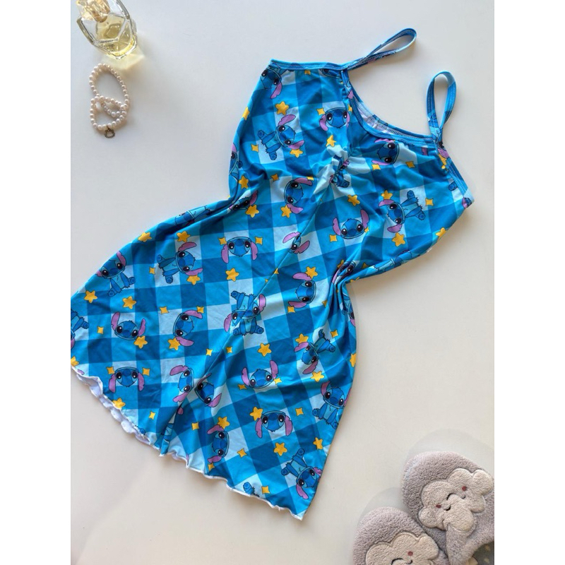 Pijama Macaquinho Feminino Estampado Alça Fina Confortável Tamanho Único Personagens