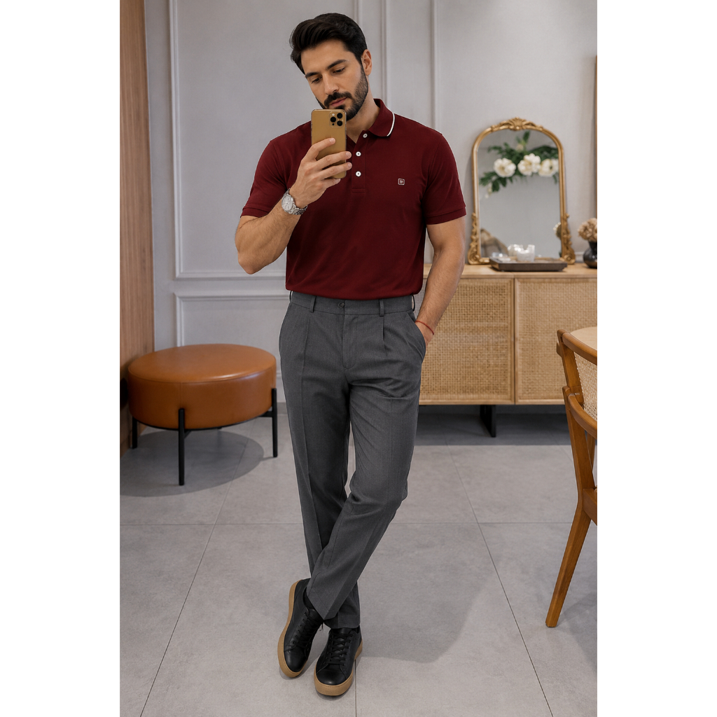 Calça Social Masculina Tergal Para Trabalho Executivo Escritorio Bolso Forrado 38 Ao 50