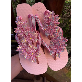 Chinelo decorado mãe e filha , havaianas personalizadas mãe e filha.Obs: valor de apenas um par!