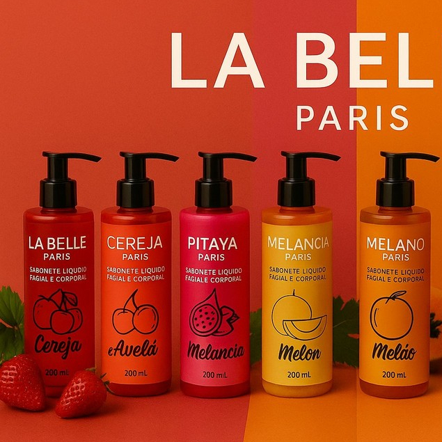 Esfoliante Corporal La Belle Paris 240g Frutas Variadas Hidratante Esfoliação Suave Pele Macia e Renovada