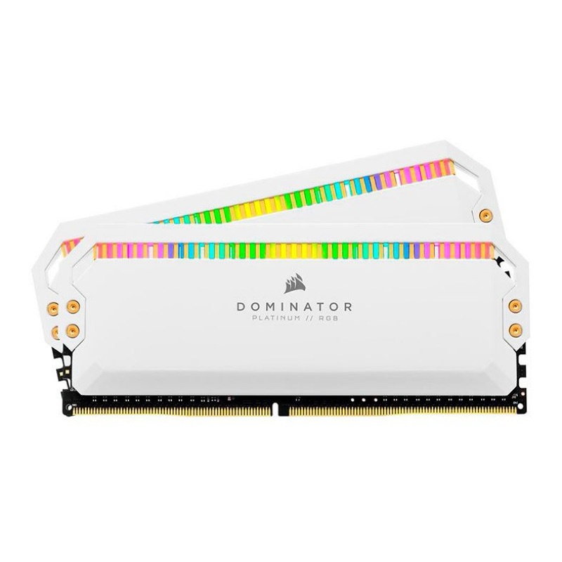 MEMORIA CORSAIR DOMINATOR PLATINUM RGB, 16GB (2X8GB), DDR4, 3600MHZ, C18, BRANCO, CMT16GX4M2C3600C18W