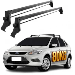 Rack Teto Focus Hatch Sedan 4 Portas 2009 Até 2012 Vhip Preto