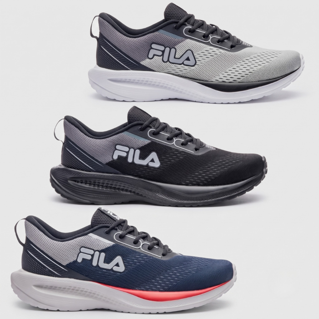Tênis Fila Rise Up Masculino Preto Cinza Academia Treino Original