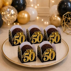 Forminha 4 Pétalas para Doces 15 18 20 30 40 50 60 e 70 Anos Idades- Festa Aniversario Doces Finos