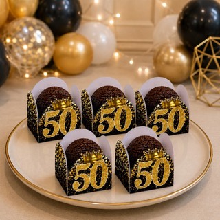 Forminha 4 Pétalas para Doces 15 18 20 30 40 50 60 e 70 Anos Idades- Festa Aniversario Doces Finos