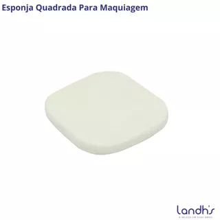 Esponja Quadrada Para Base ou Pó Maquiagem Aplicador Profissional Landh's