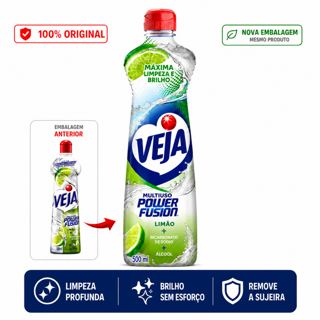 Veja Power Fusion de Limão 500ml