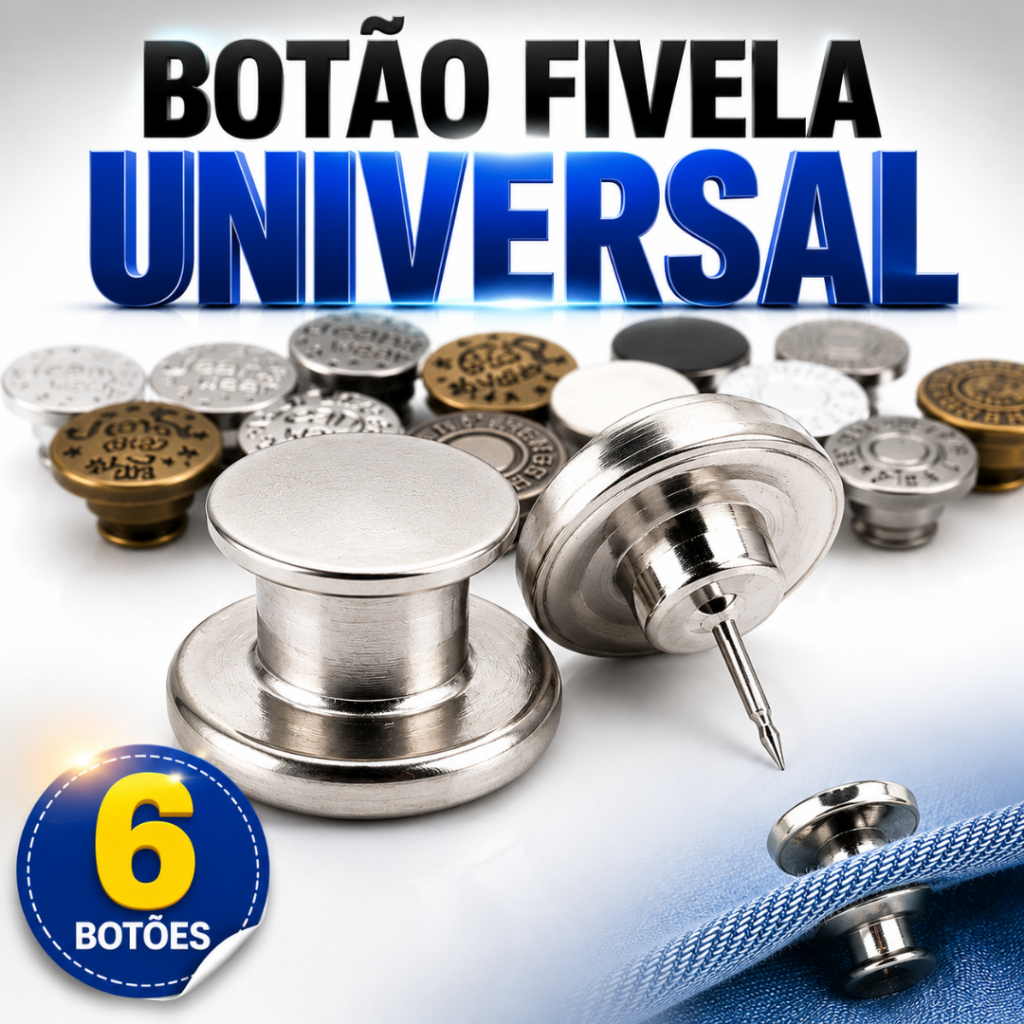 6 Unidades Botão Fivela Universal Ajuste Instantâneo Calça Sem Costura Regula Medida