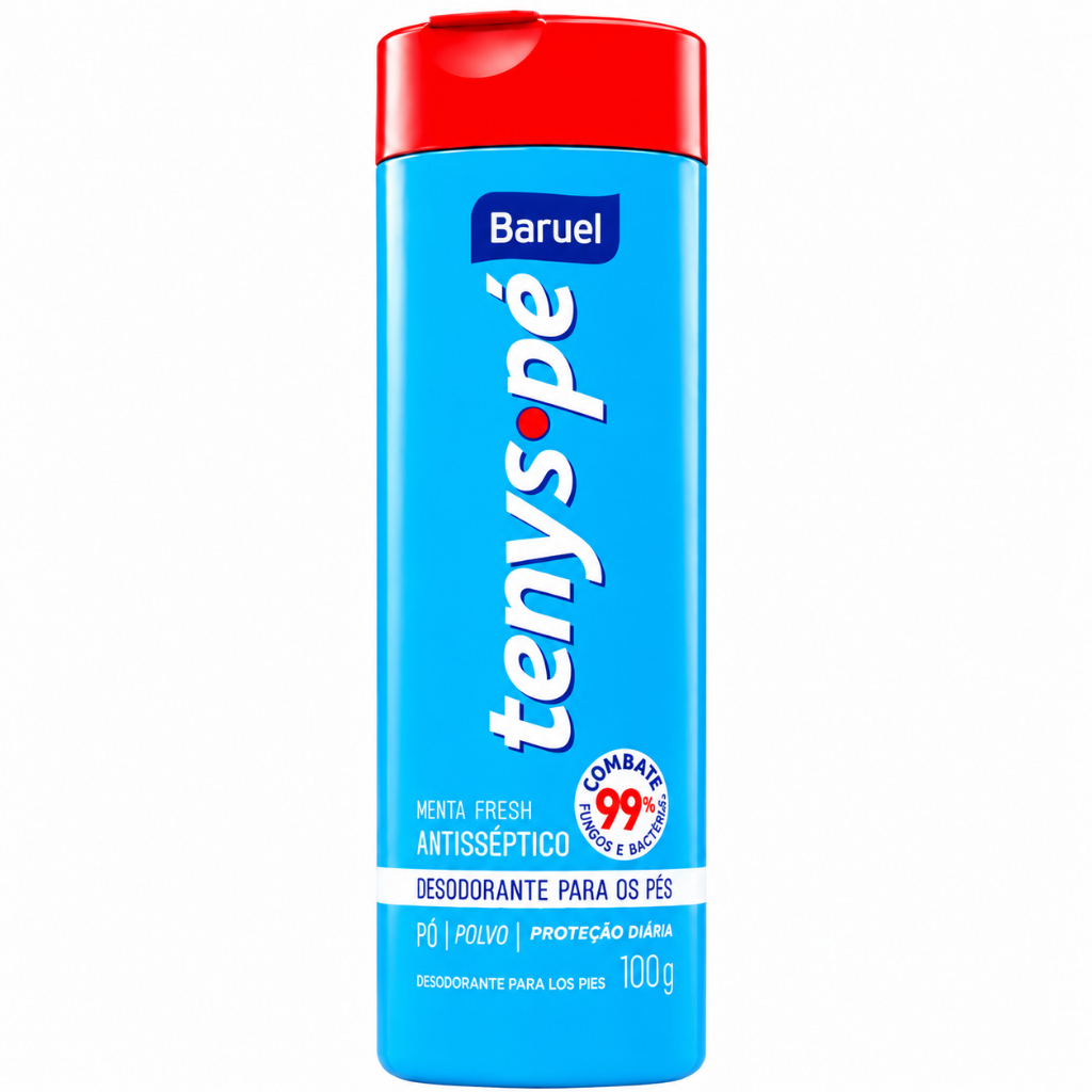 Talco Tenys Pé Menta Fresh 100g Baruel
