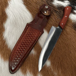 Faca Premium Para Churrasco Profissional Artesanal De Disco Arado