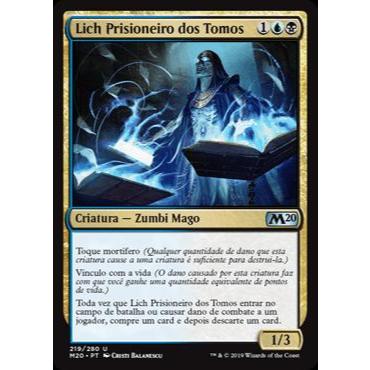 Lich Prisioneiro dos Tomos (Zumbi / Mago) - - Magic The Gathering
