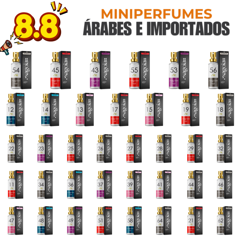 Perfume Importado Árabe Masculino e Feminino 15ml