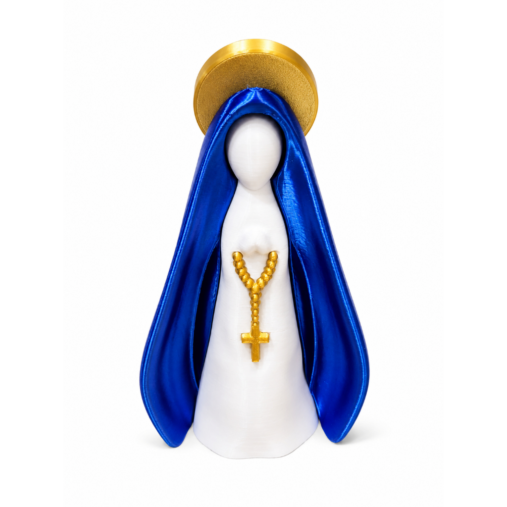 Nossa Senhora Aparecida Minimalista 13cm | Impressão 3D | Decoração Religiosa | Presente Religioso
