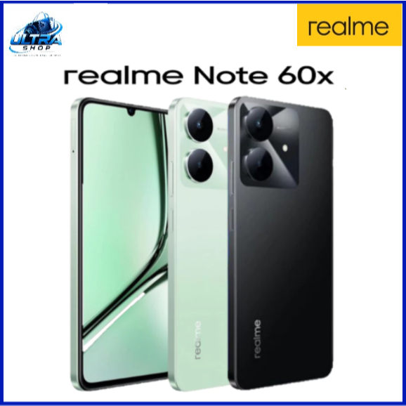 Smartphone Realme Note 60X 4G 128GB + 4GB RAM / 64GB + 3GB RAM 5000mAh Câmera IA 8MP IP54