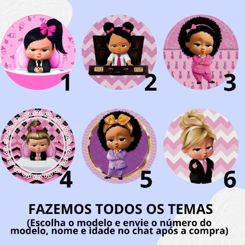 Adesivos personalizados para festas e lembrancinhas - tag de papel personalizadas para festas - tema A poderosa Chefinha