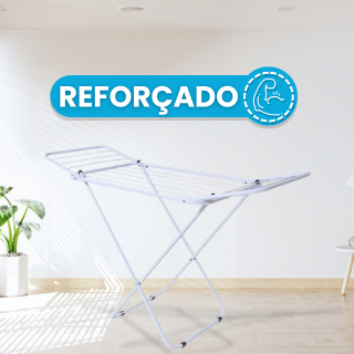 Varal Com Abas Dobrável Retrátil Ideal para Apartamentos Não Enferruja