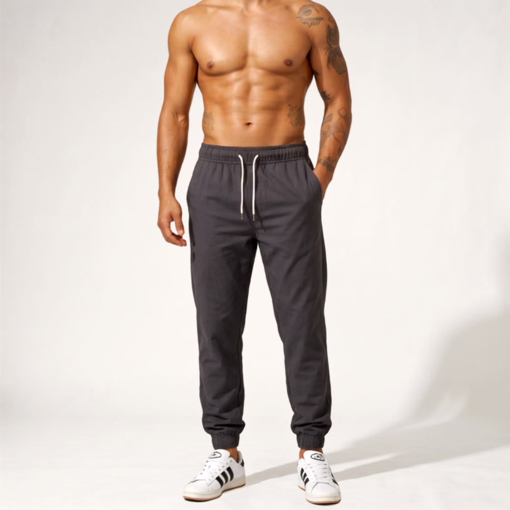 Calça Jogger Masculina Tactel com Elastano Academia Treino Fitness Slim Dry Fit Esportiva Leve