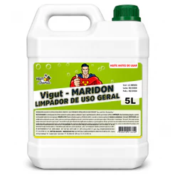 Limpador Multiuso Vigut Maridon 5L Uso Geral Cozinha Banheiro Piso Azulejo Alto Rendimento