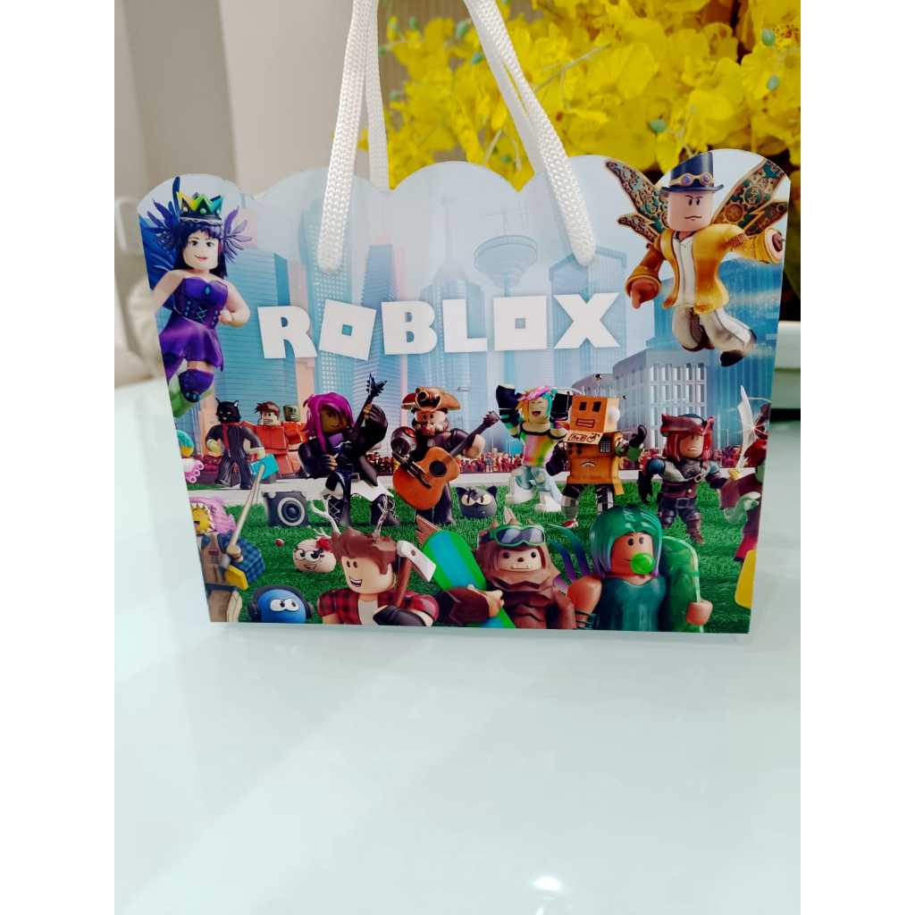 Sacolinha Personalizado Turma Do Roblox | Sacolinha | Lembrancinha | Aniversário Roblox