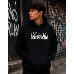 Blusa Moletom Canguru Jude Bellingham Real Madrid Futebol z2