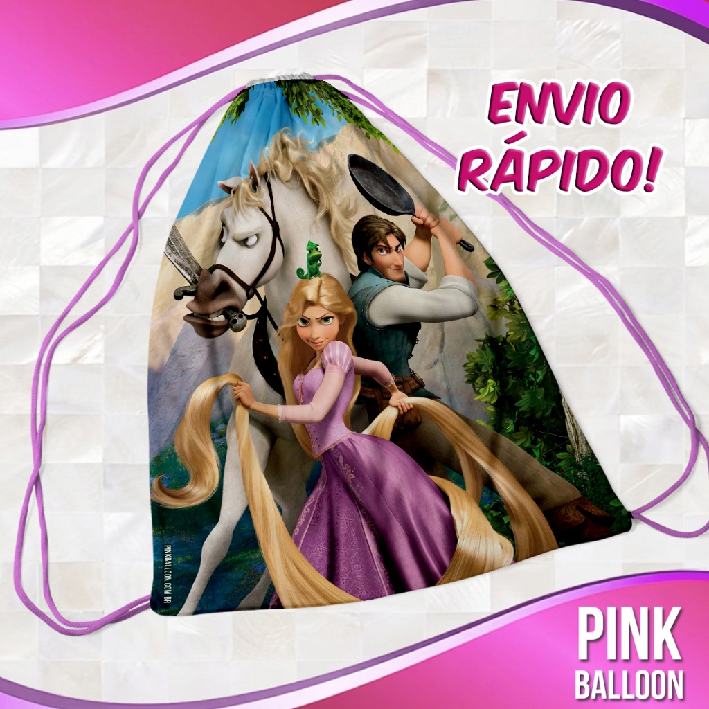 MOCHILINHA ENROLADOS 1 (ENVIO RÁPIDO) - SACOLINHA LEMBRANCINHA NÃO PERSONALIZADA