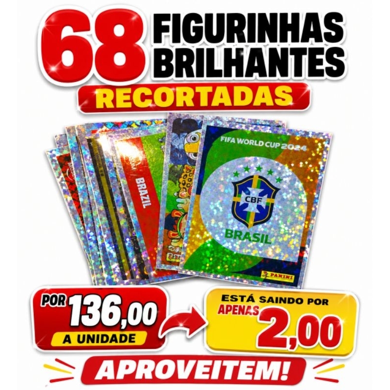 68 Figurinhas brilhantes (holográficas) 136,00