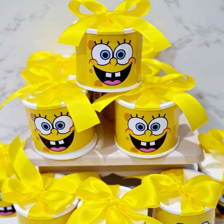 Kit tubolatas personalizadas BOB ESPONJA 2  | Lembrancinha maternidade | aniversário | chá de bebê | 5x6 - Vários temas